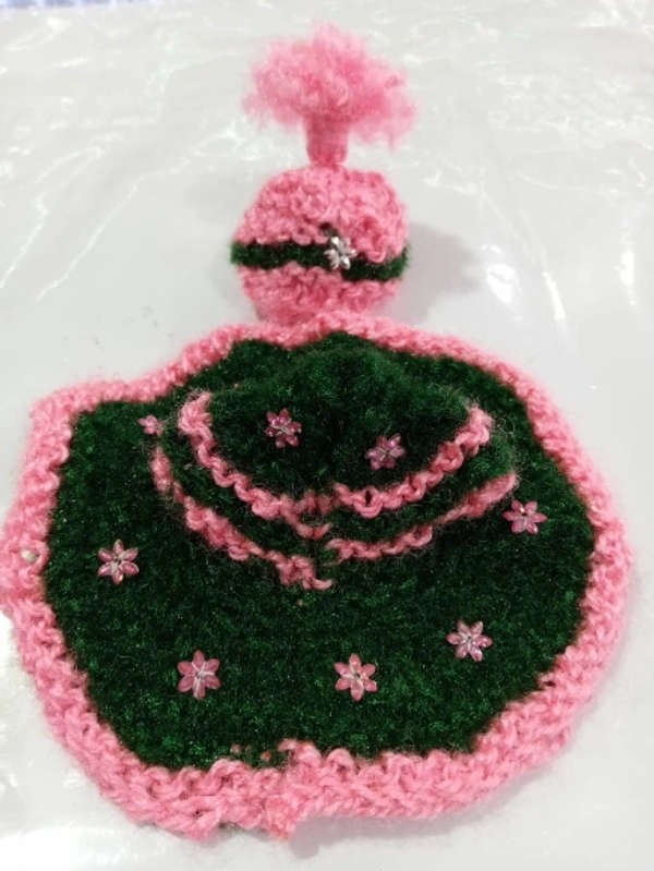 Laddu Gopal Dress - For 2 number , Green and Pink